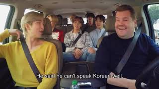 BTS being bts on carpool Karaoke | 카풀 가라오케 BTS