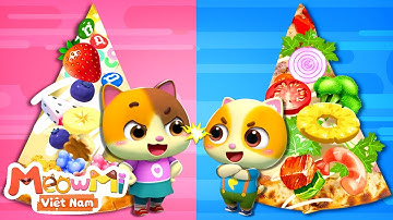 Những chiếc pizza biến hình | Món ăn sáng tạo | Nhạc thiếu nhi | MeowMi Gia đình những chú mèo