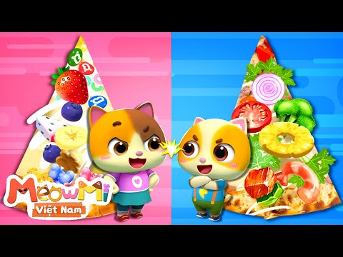 Những chiếc pizza biến hình | Món ăn sáng tạo | Nhạc thiếu nhi | MeowMi Gia đình những chú mèo