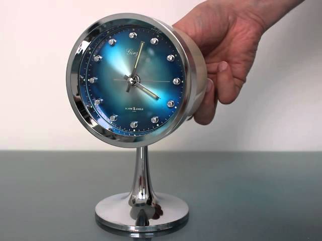 Rhythm(リズム時計) ALARM 2 JEWELS カチカチ置き時計 Rhythm 2 Jewels Japan Space age retro alarm clock 1970's