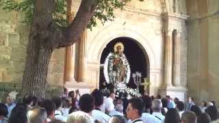 Salida en Procesión de Ntra. Sra. La Antigua de Manjavacas de Mota del Cuervo (Cuenca) 2014.