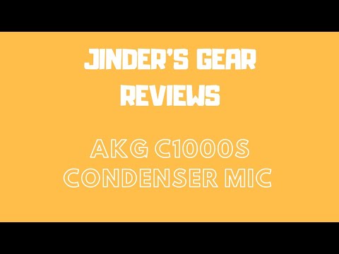 Jinder’s Gear Reviews - AKG C1000S small diaphragm condenser microphone review