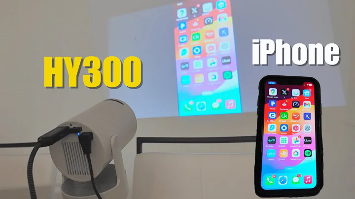 HY300 Projector Connect iPhone - EASY STEP-by-STEP