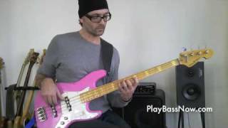 1/2 - Pentatonic scale - the 5 positions on bass chords