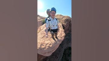 What he said.... Makes sense while Tandem BASE jumping. #youtubeshorts #reaction #moab #basejump