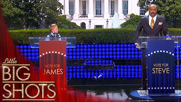 Join Mayor James and Steve Harvey for a laughter-filled debate you won
