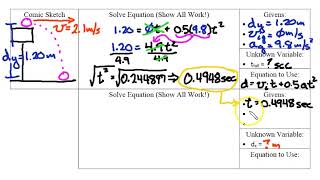Quiz #12 Projectile Motion