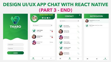 UI Design for Chat App with React Native (Part 3) | React Native tutorial for beginner