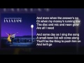 La La Land - Another Day of Sun - Lyrics