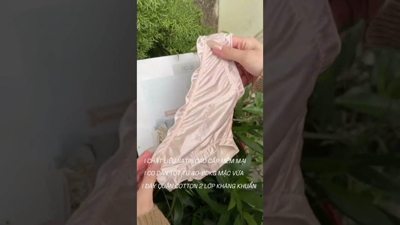 Beautiful satin underwear