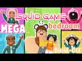 MEGA Squid Game Bedroom Build-Off CHALLENGE! Panda V.s. 4 FANS!