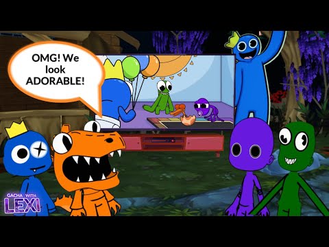 |Gacha Club| Rainbow Friends but everyone's a BABY!🌈 Characters React to Rainbow Friends Animation