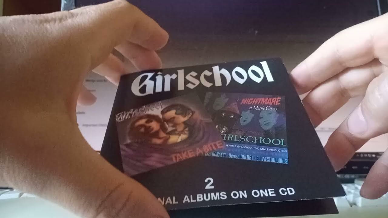 GIRLSCHOOL: Take a Bite + Nightmare at Maple Cross CD. 20 songs (2 