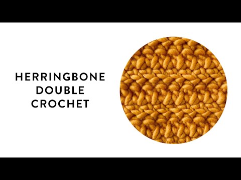 Herringbone Double Crochet Stitch
