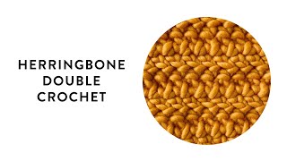 Herringbone Double Crochet Stitch