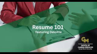 Resume 101 featuring Deloitte