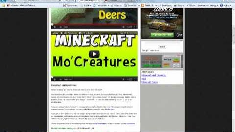 Minecraft Tutorial: How to install Mo Creatures 1.4.2