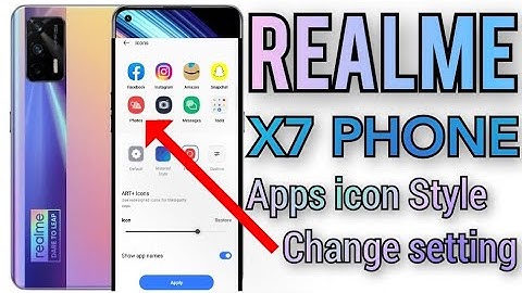 Realme x7/Max phone Apps icon Style Change setting...#realme #phone #rajuhelp24
