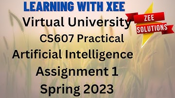 CS607p Assignment 1 spring 2023 Virtual  University of Pakistan