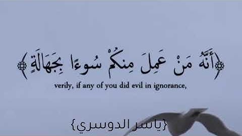 ماتيسر من سورة الأنعام 🕋 بصوت الشيخ ياسر الدوسري 🌹