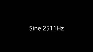 Sine 2511Hz Audio Only