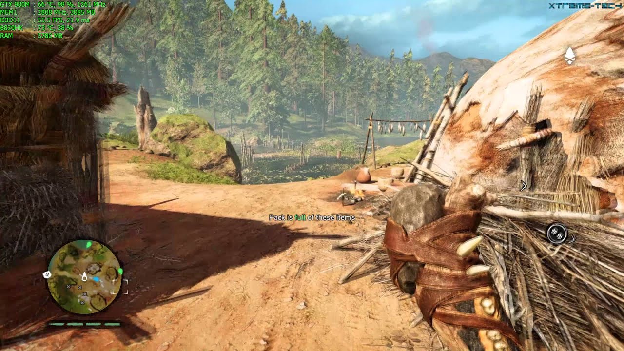 Alienware 17 R3 - Far Cry: Primal Gameplay, DX11, 60Fps