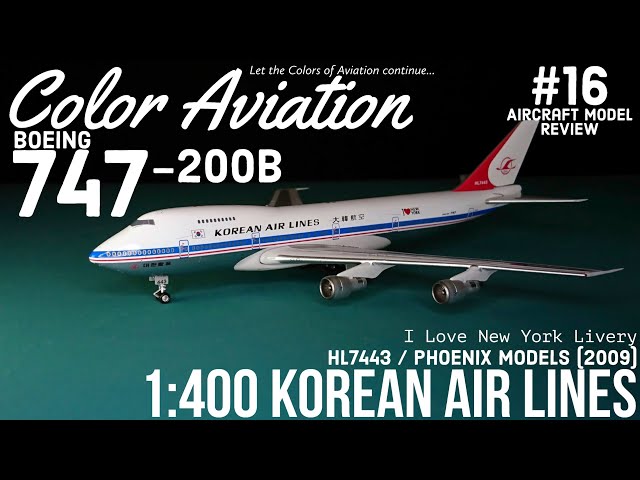 1:400 Phoenix Models Korean Air Lines Boeing 747-200B HL7443