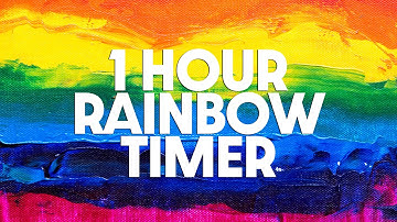 1 Hour Timer - Color Changes Every Minute - Rain Alarm Sound