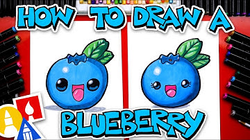 How To Draw A Funny Blueberry