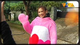 Sarah Geronimo the teddy bear mascot?!