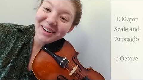 Violin | E Major Scale and Arpeggio - 1 Octave