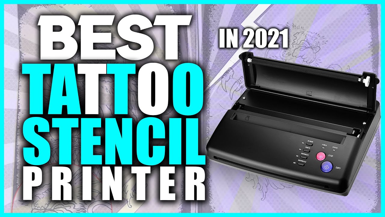Black Tattoo Transfer Stencil Machine Thermal Copier Printer with Bonus  Papers …