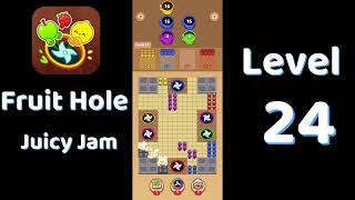 🎯 Fruit Hole Level 24 Walkthrough | Fun Fruit Puzzle Game 🍓 | SolutionGuruji