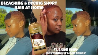 Dyeing Short Hair At Home | Bigen Semi-Permanent Hair Color Med Cherry Brown