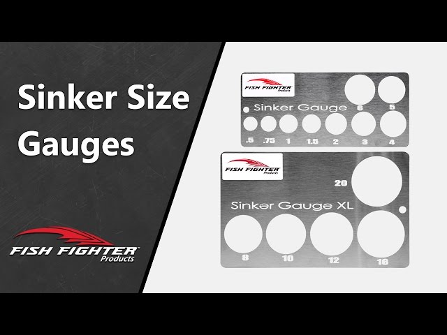 Fish Fighter® XL Sinker Size Gauge - Sizes 8 oz. to 20 oz. - Fish Fighter®  Products