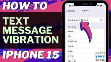 How to Turn On Text Message Vibration on iPhone 15