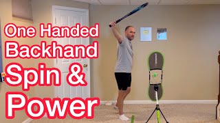 How To Stay Sideways On Your One Handed Backhand (Easy Tennis Tip)