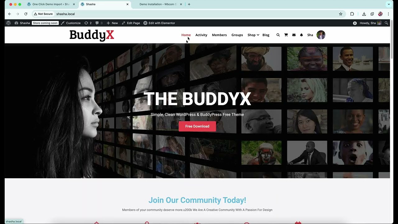 Create Social Network Website in 5 minutes | Zero-Code | BuddyX Free BuddyPress Demo 