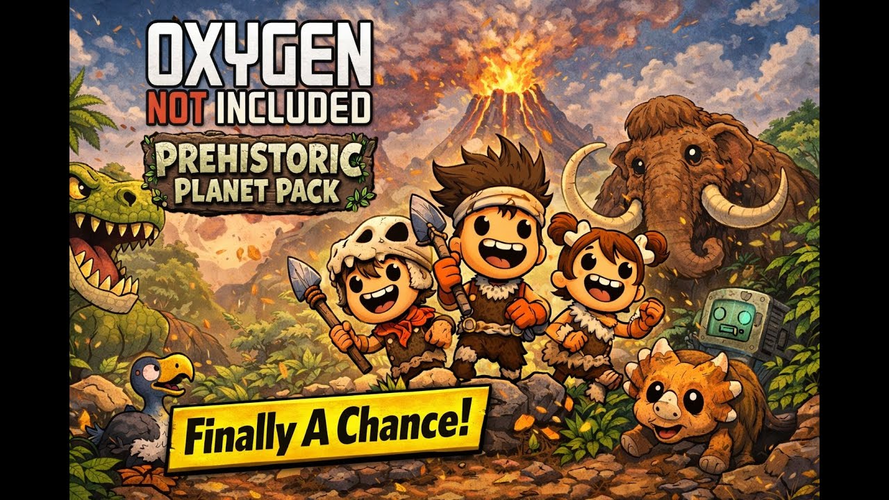 I'm In Love With This Game Again! Prehistoric Planet Pack Oxygen Not Included Play
