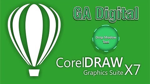How to use drop shadow tool in corel draw x7 full tutorial