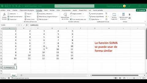 Sumando rangos no contiguos en Microsoft Excel