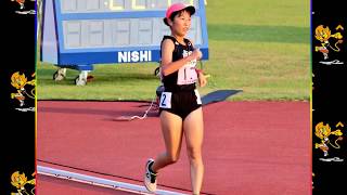 陸上高校総体2018　ｲﾝﾀｰﾊｲ女子5000mW　優勝：村上　藍　尚絅(熊本)