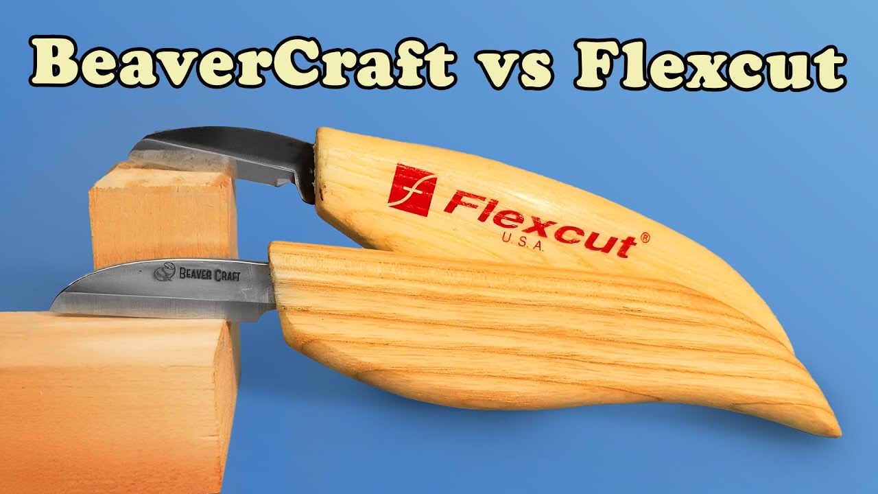 Which Knife is BETTER? BeaverCraft vs FlexCut Wood Carving Knives 