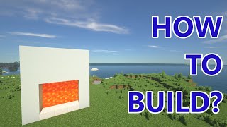 HOW TO BUILD THE EASIEST 3x3 LAVA DOOR IN MINECRAFT | MINECRAFT | How To Build