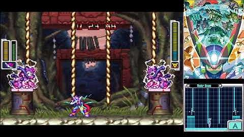 Megaman ZX Advent (Expert/Maniac): Model P (Shuriken Variation) vs Argoyle & Ugoyle - No Damage