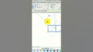 ROTATE command modifying tool in Revit short #short #shorts #bim #revittutorials #revit
