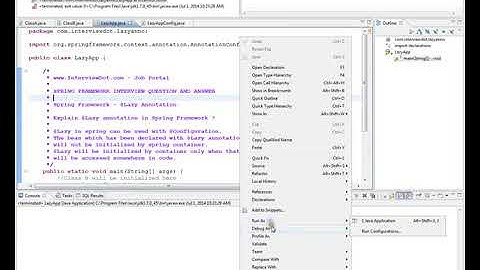 SPRING MVC  @LAZY ANNOTATION ECLIPSE