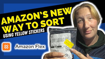 Trying Out Amazon’s NEW SORTING Method Using the Yellow Stickers for My AMAZON FLEX BLOCK at VFL4