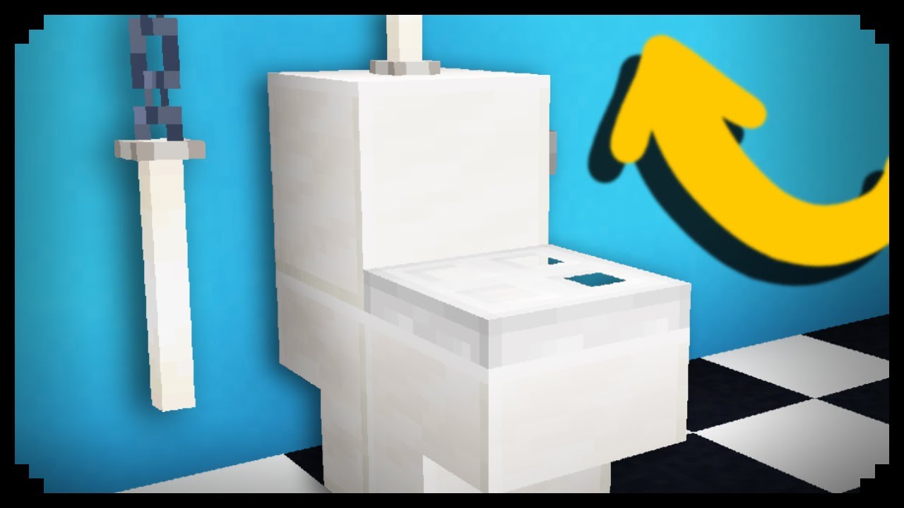 How to make a Classic Toilet in Minecraft - YouTube