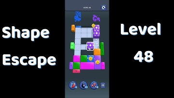 Shape Escape Level 48 Walkthrough 🧩 | Step-by-Step Guide | SolutionGuruji